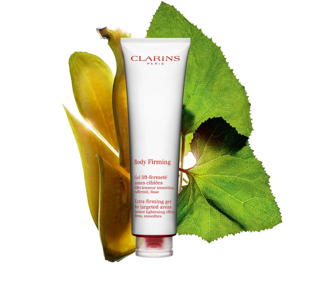 Clarins product used in body skin care routine