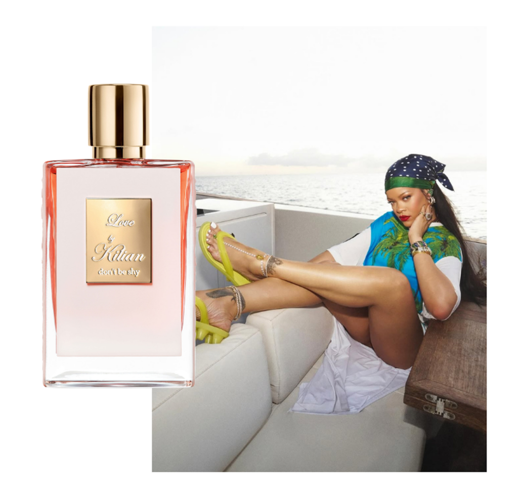 Celebrity perfumes: Rihanna associated with Kilian Love Don’t Be Shy