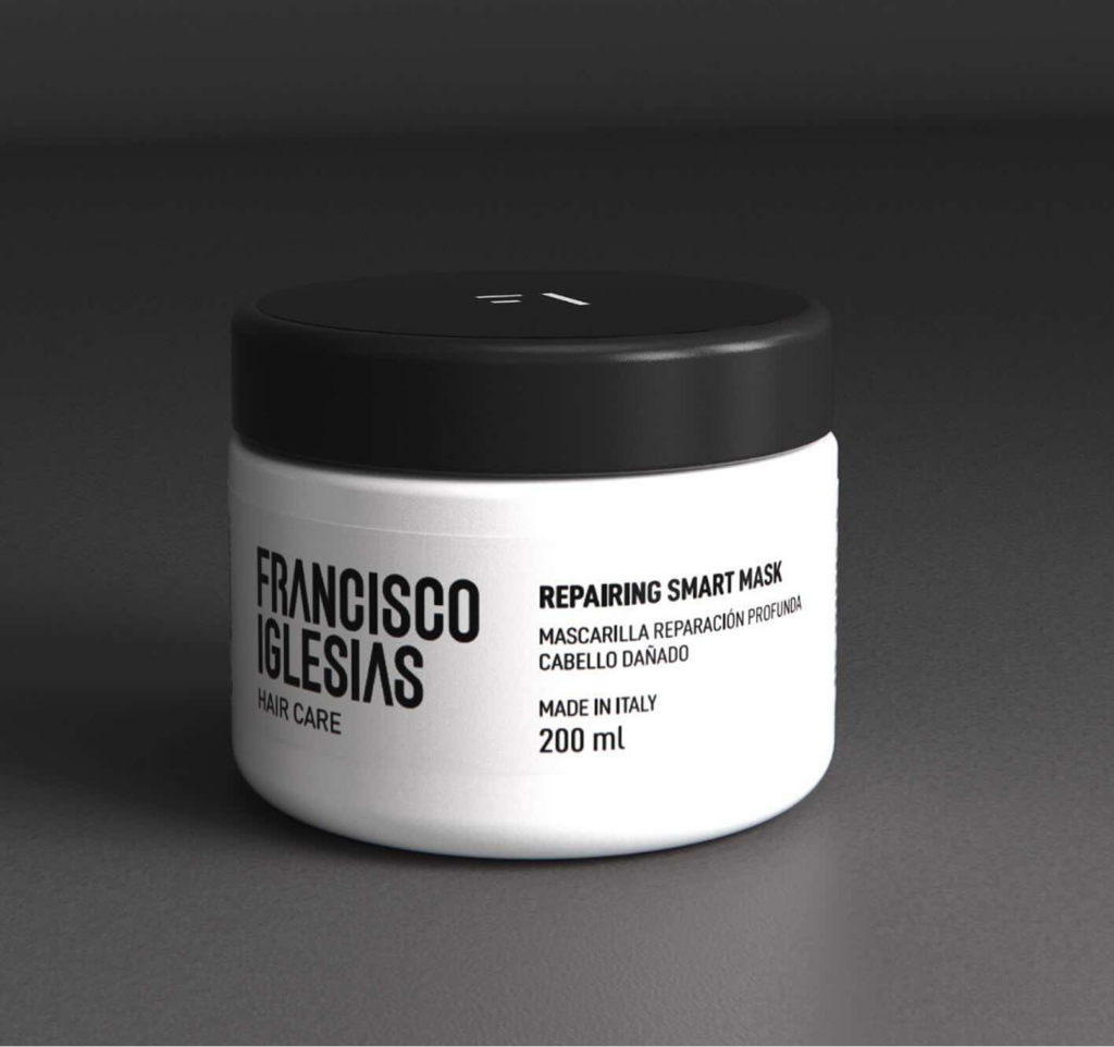 Repairing Smart Mask de Francisco Iglesias Haircare para restaurar la fibra capilar.