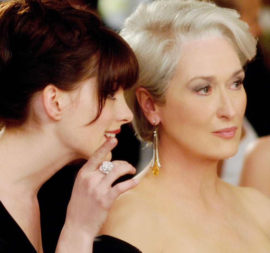 Escena en The Devil Wears Prada como momento icónico