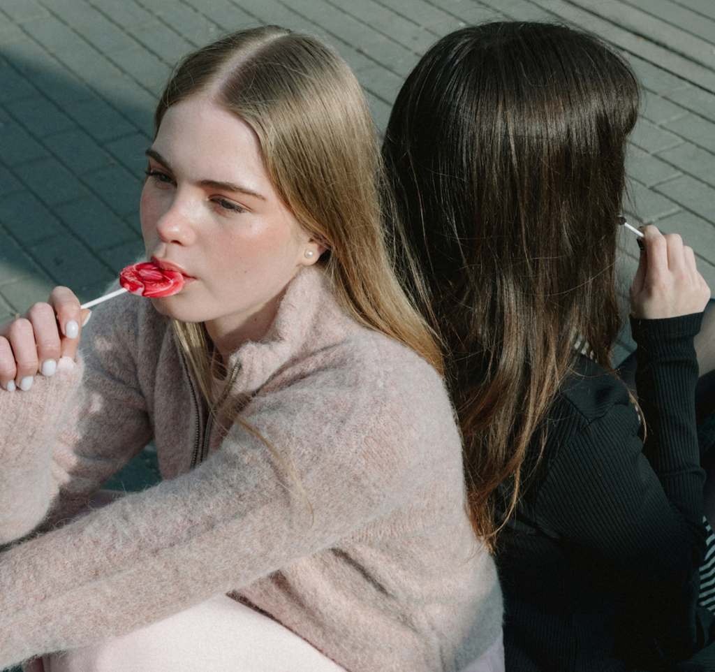 Silence between two people representing the grief of losing a friendship