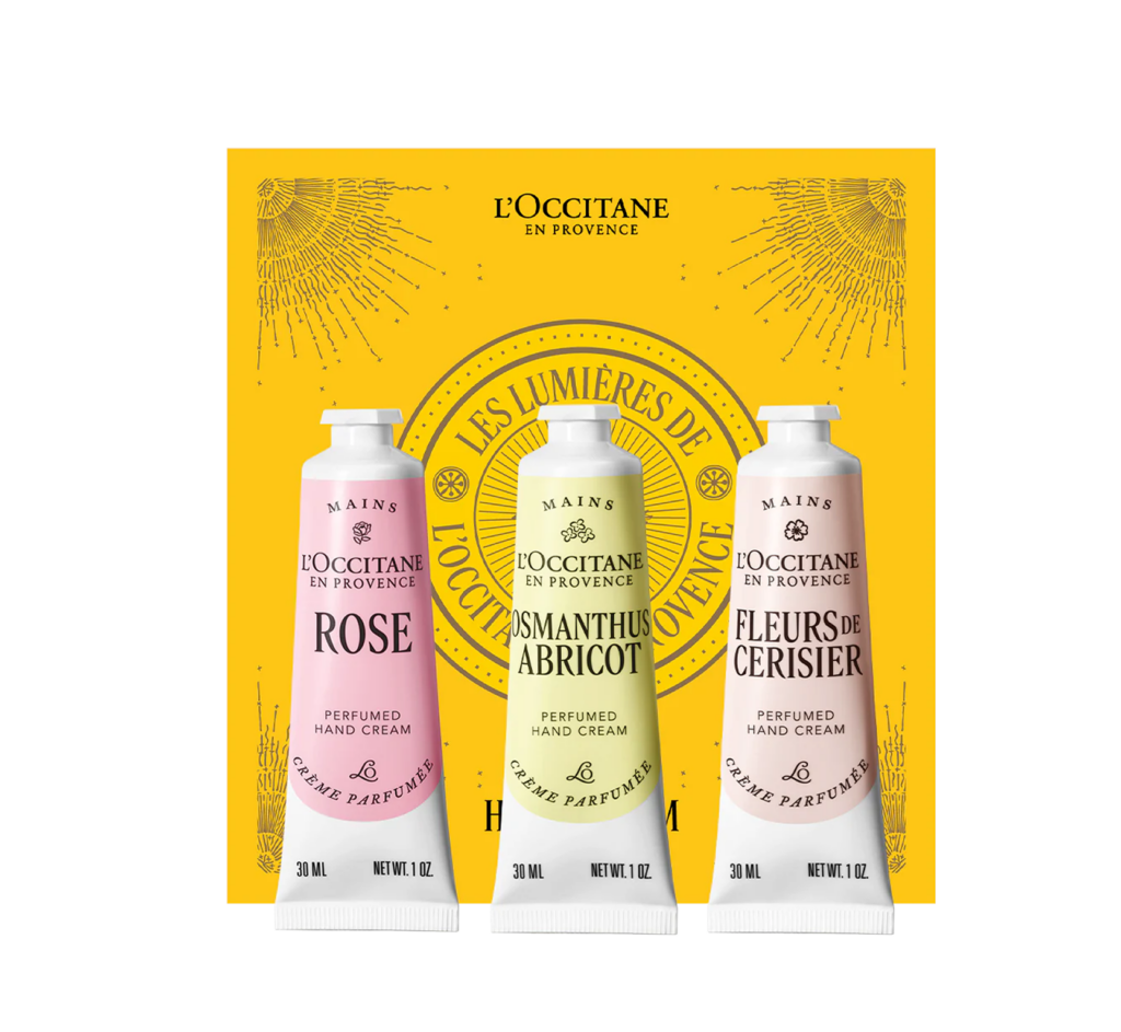 Cofre de cremas de manos L’Occitane para cuidado diario