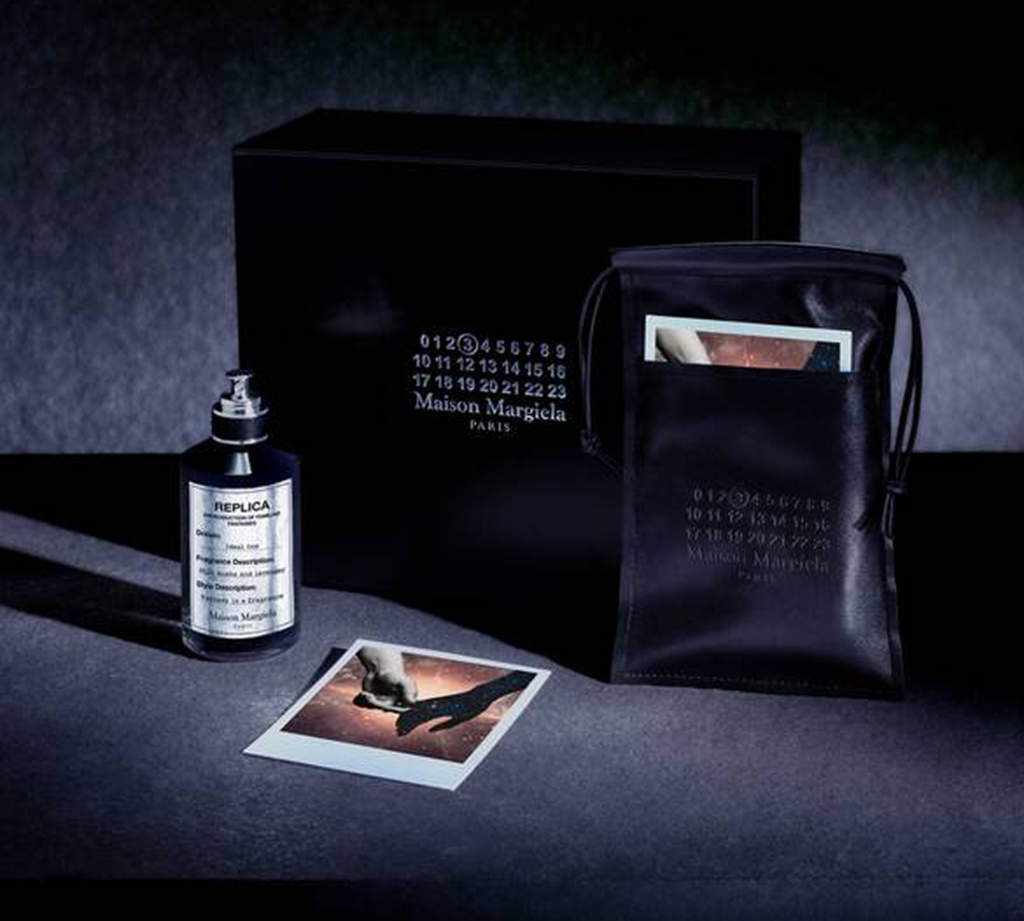 The Ideal One Maison Margiela bottle detail with REPLICA label