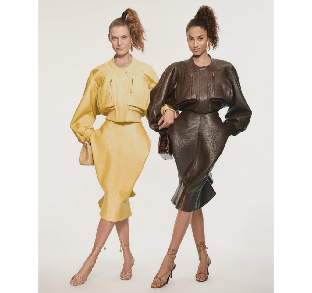 Structured Jacquemus silhouette from the Le Palmier collection with defined shoulders and couture-inspired in high fashion. 