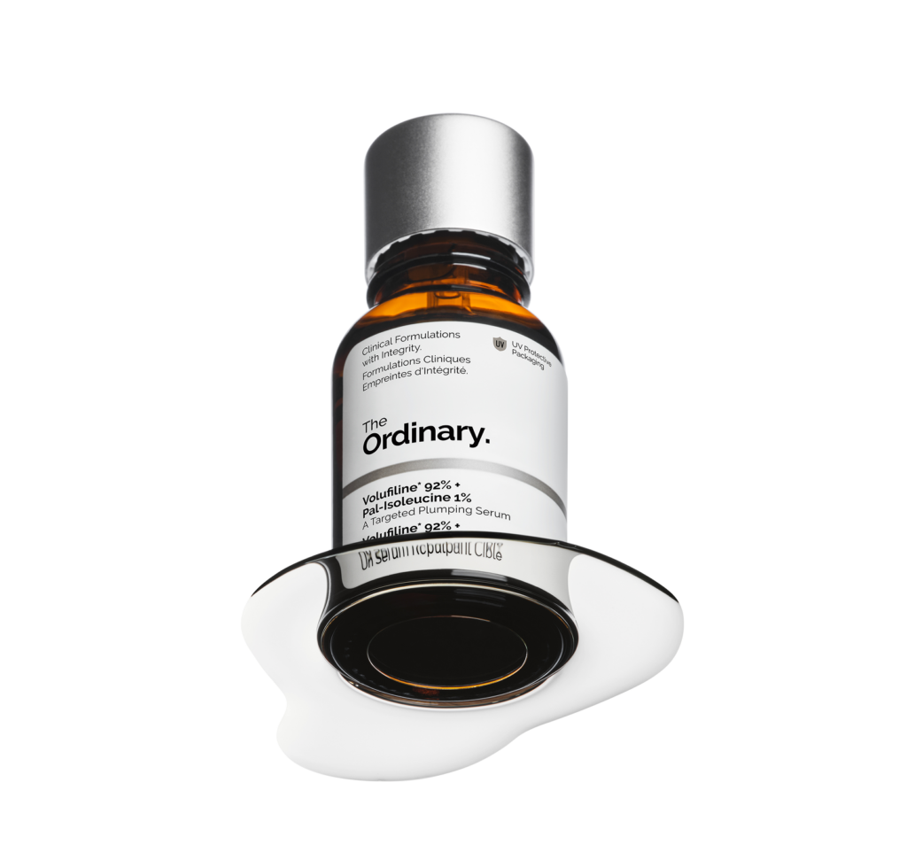 Volufiline 92% + Pal-Isoleucine 1% de The Ordinary, suero enfocado en mejorar la apariencia de volumen facial.
